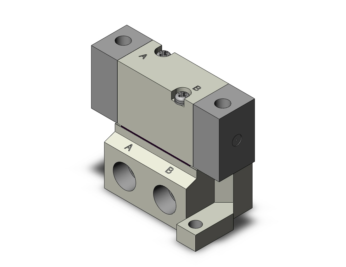 SMC SYJA5240-01 valve, air pilot, SYJ5000 SOLENOID VALVE 5/PORT