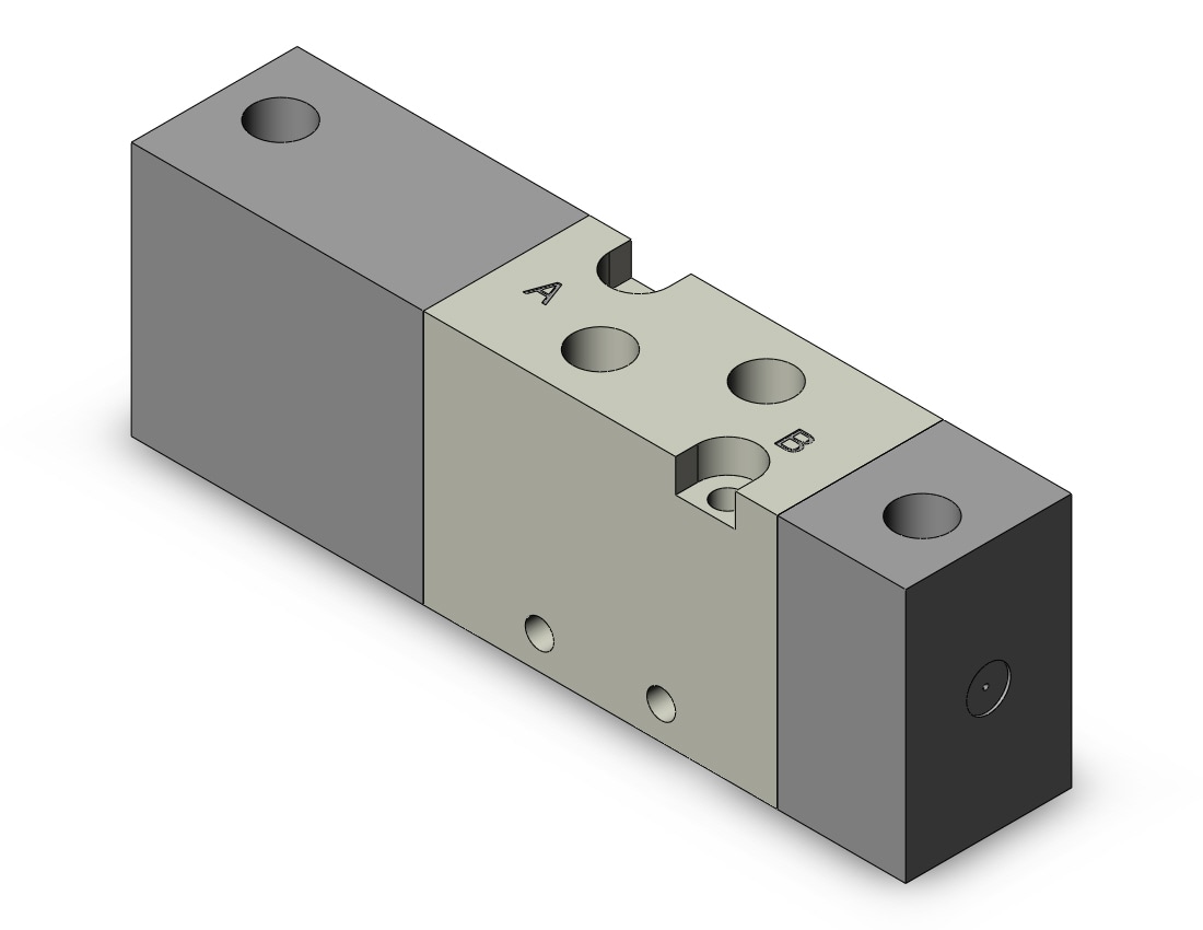 SMC SYJA5320-M5 valve, air pilot, SYJ5000 SOLENOID VALVE 5/PORT