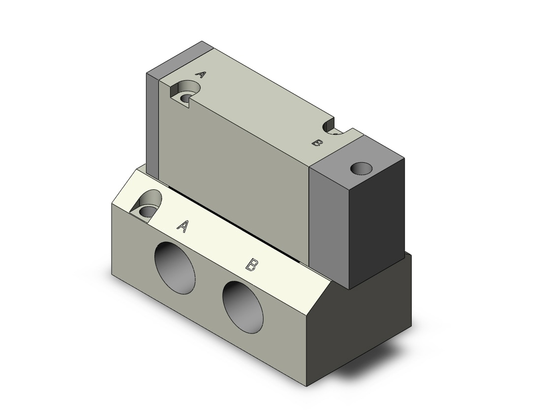 SMC SYJA7140-02 valve, air pilot, SYJ7000 SOLENOID VALVE 5/PORT