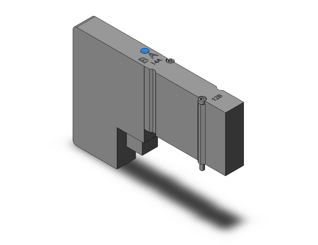 SMC SY3100B-5U1-H valve, 5 port solenoid, 4/5 PORT SOLENOID VALVE