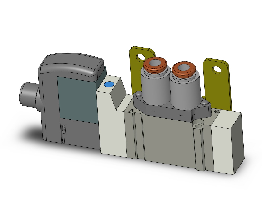 SMC SY3120-5WAOU-C4-F2 valve, sgl sol, SY3000 SOL/VALVE, RUBBER SEAL***