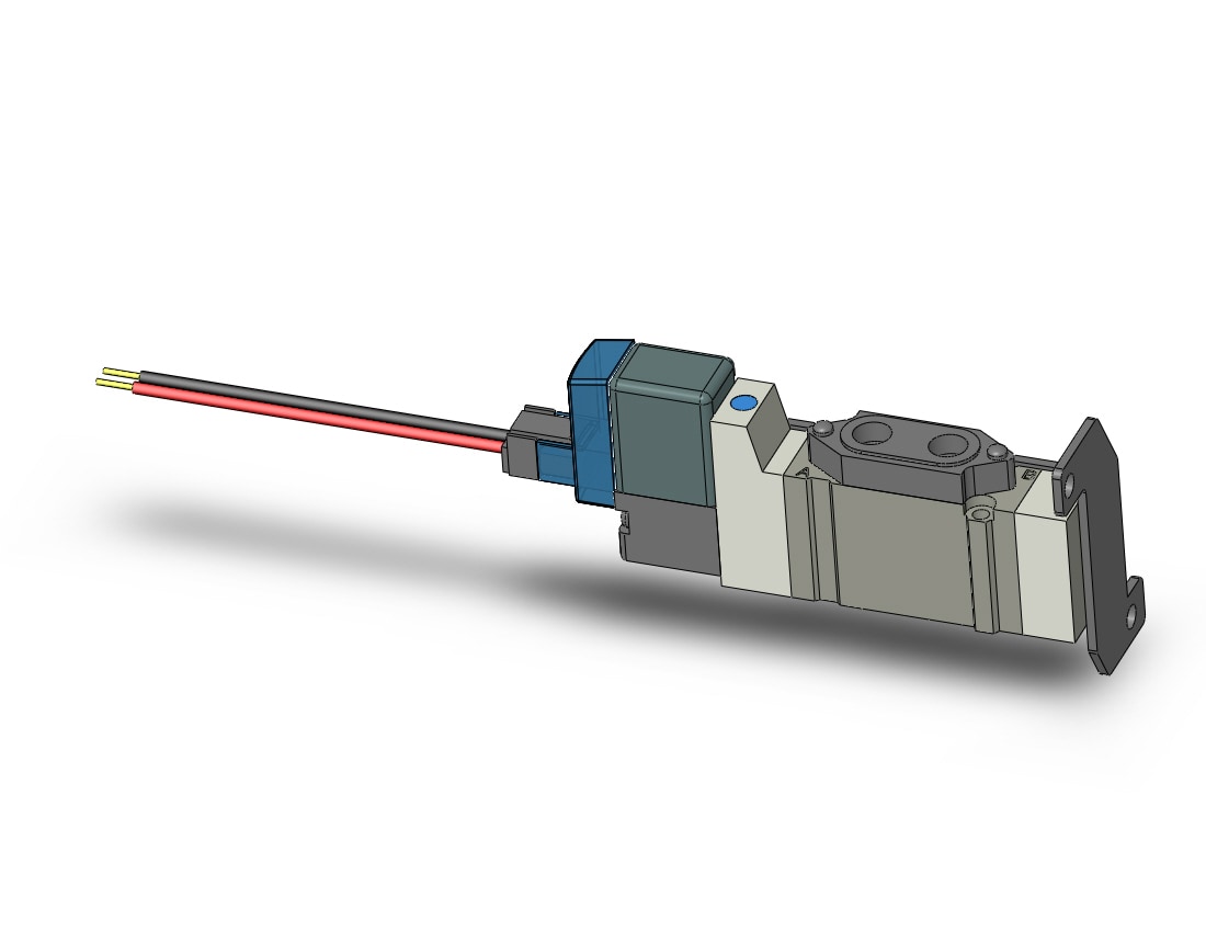 SMC SY3120-6LU-M5-F1 valve, sgl sol, body pt (dc), SY3000 SOL/VALVE, RUBBER SEAL