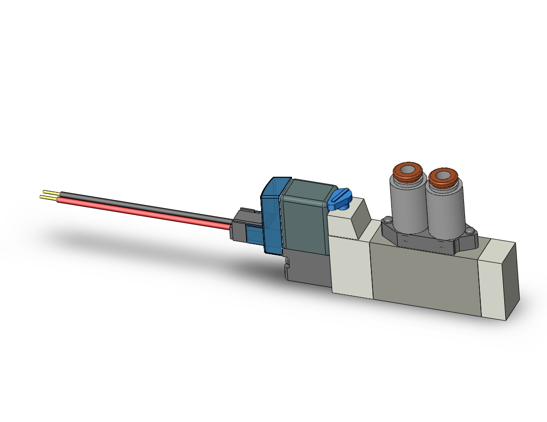 SMC SY3160-5LE-N3 valve, sgl sol, cassette (dc), SY3000 SOL/VALVE, RUBBER SEAL