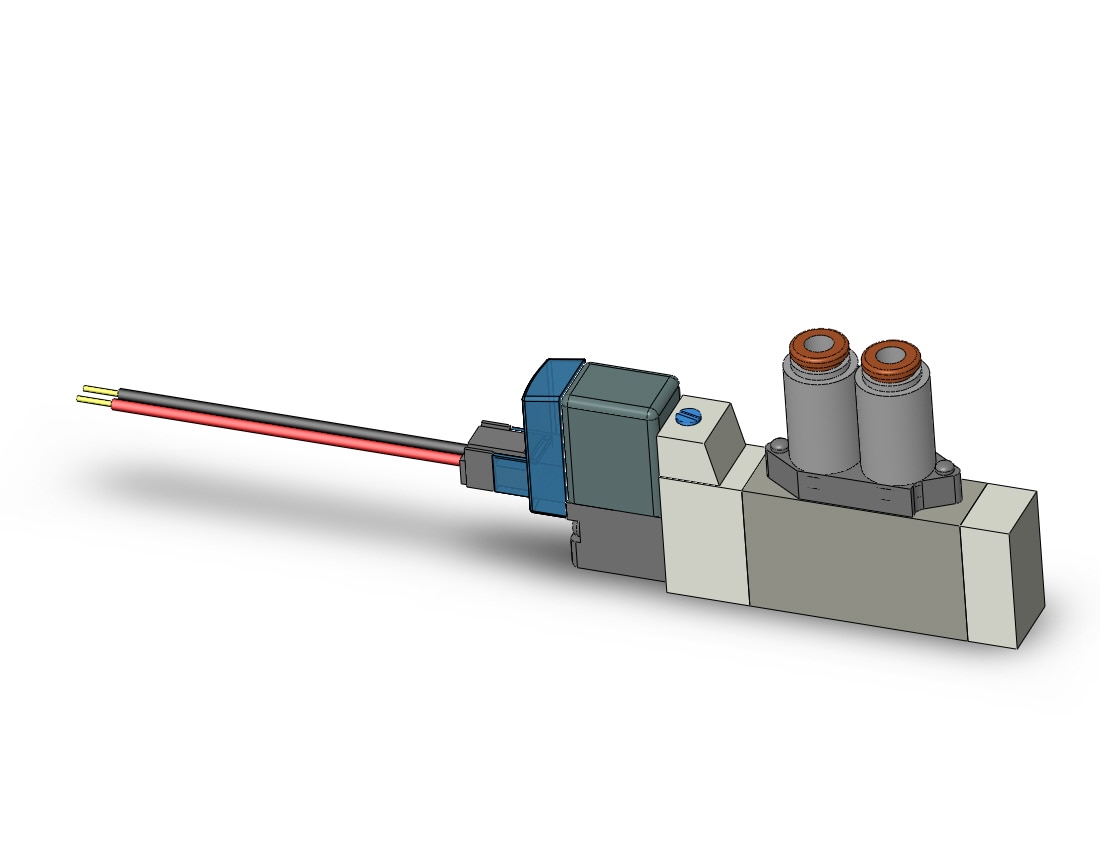 SMC SY3160-6LZD-N3 valve, sgl sol, cassette (dc), SY3000 SOL/VALVE, RUBBER SEAL