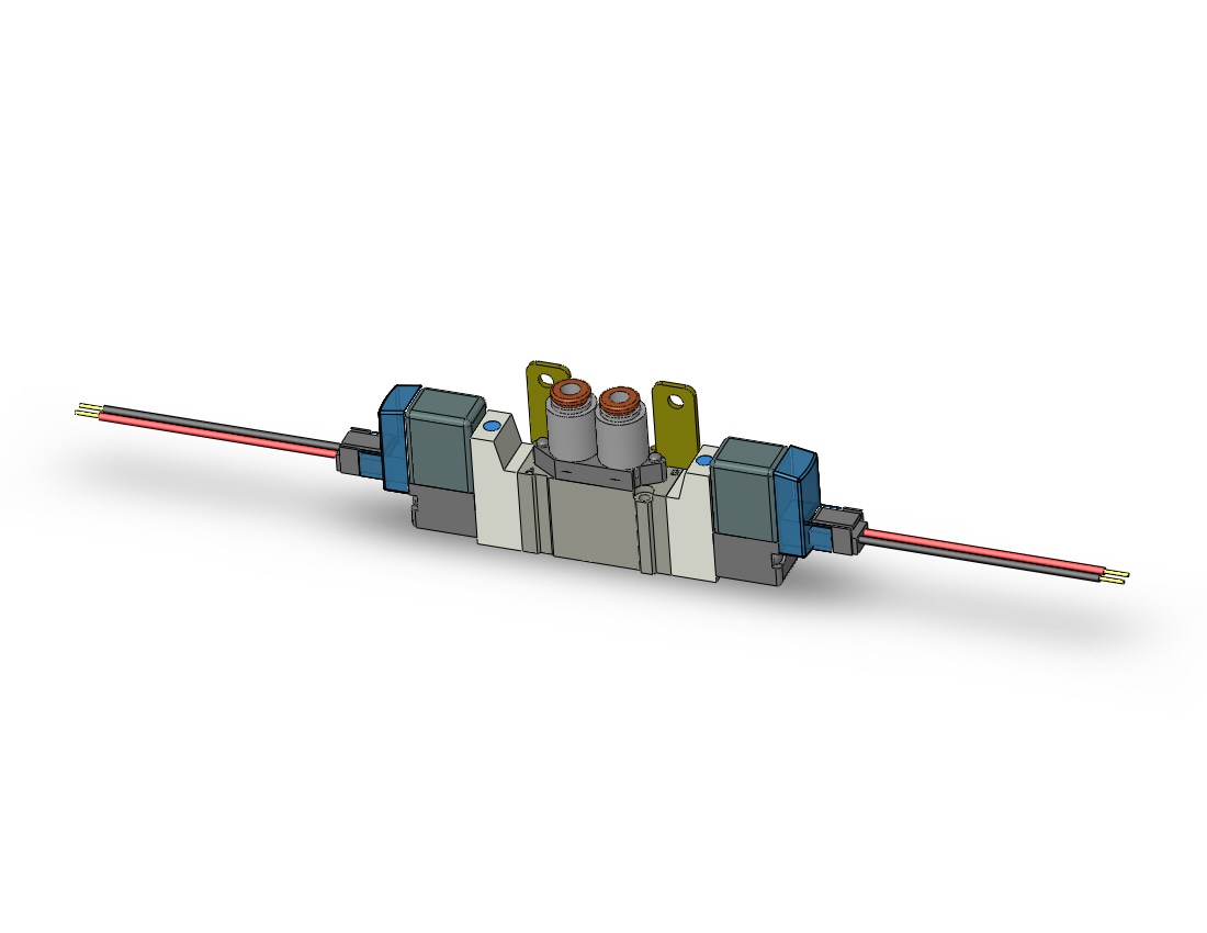 SMC SY3220-5LU-C4-F2 valve, dbl sol, body pt (dc), SY3000 SOL/VALVE, RUBBER SEAL