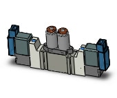 SMC SY3220-5MOU-N3 valve, dbl sol, body pt (dc), SY3000 SOL/VALVE, RUBBER SEAL***