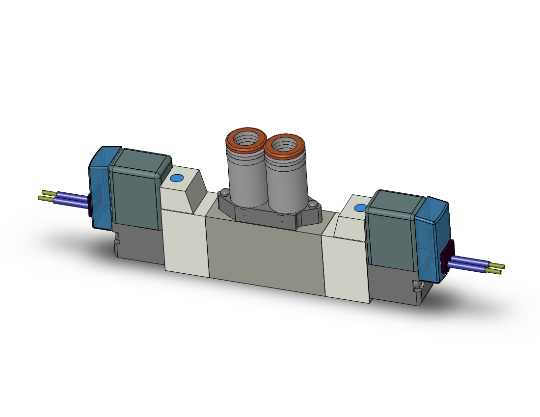 SMC SY3260-5GZ-N7 valve, dbl sol, cassette (dc), SY3000 SOL/VALVE, RUBBER SEAL***