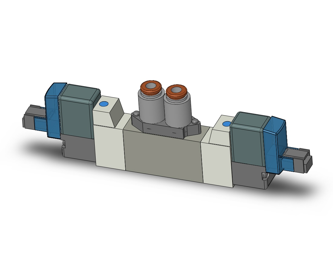 SMC SY3260-5LNZ-C4 valve, dbl sol, cassette (dc), SY3000 SOL/VALVE, RUBBER SEAL