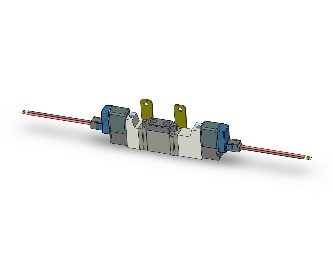 SMC SY3320-5LU-M5-F2 valve, dbl sol, body pt (dc), SY3000 SOL/VALVE, RUBBER SEAL