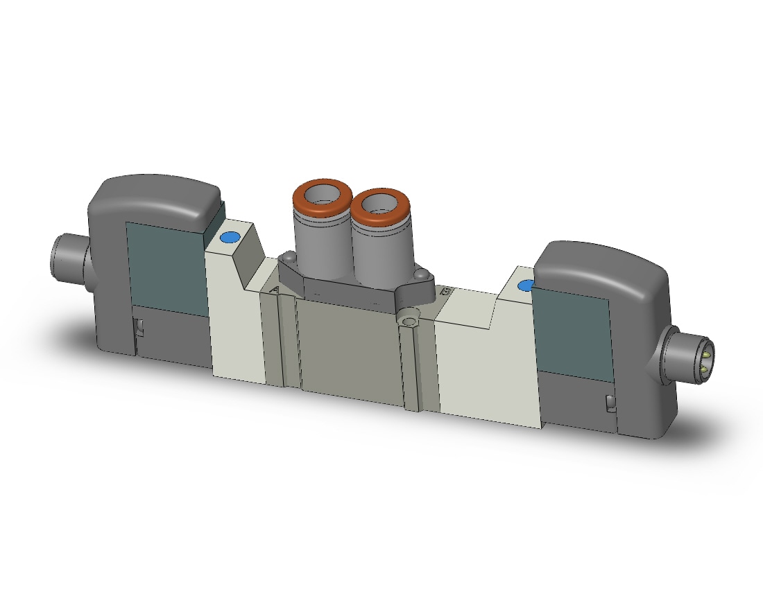 SMC SY3320-5WO-C6 valve, dbl sol, body pt, SY3000 SOL/VALVE, RUBBER SEAL