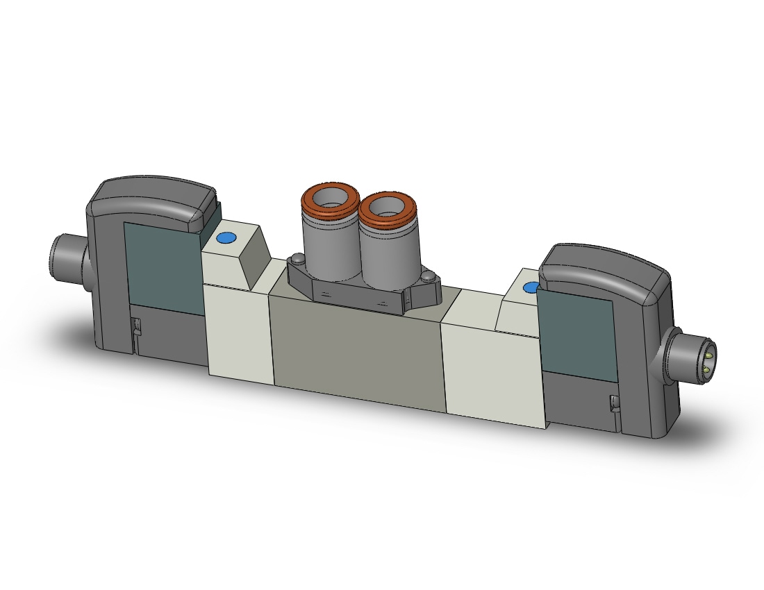 SMC SY3360-5WOZ-C6 valve, dbl sol, cassette, SY3000 SOL/VALVE, RUBBER SEAL