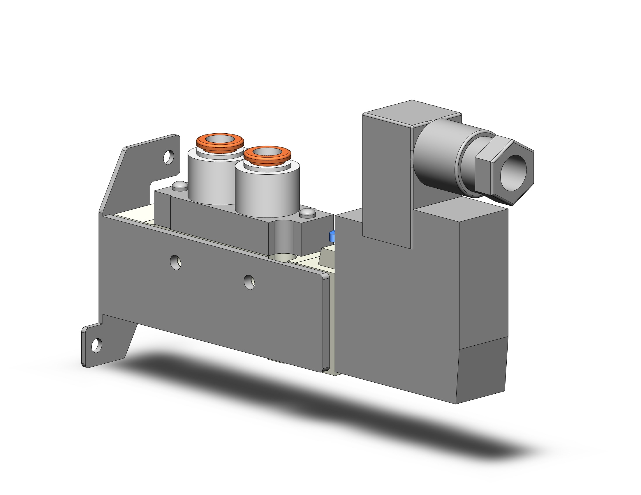 SMC SY5120-1DZE-N7T-F1 valve, sgl sol, body pt din, SY5000 SOL/VALVE, RUBBER SEAL***