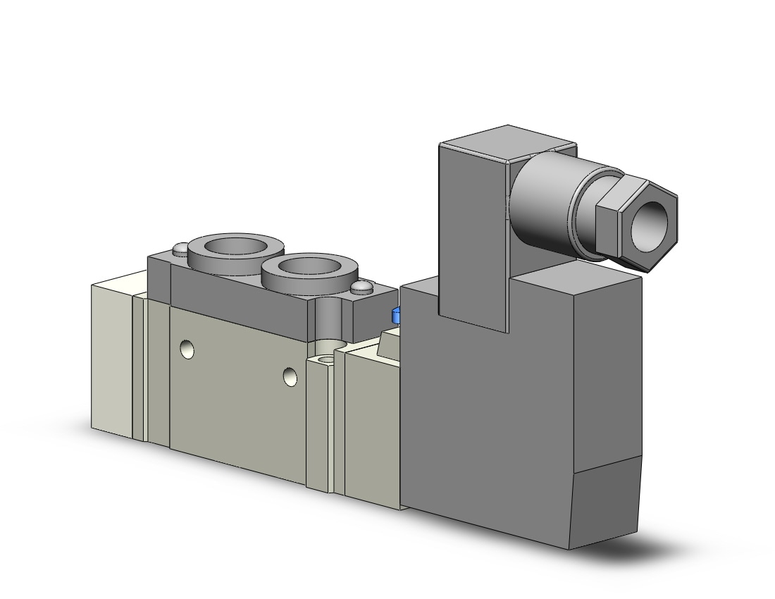 SMC SY5120-3DE-01T valve, sgl sol, body pt din, SY5000 SOL/VALVE, RUBBER SEAL***