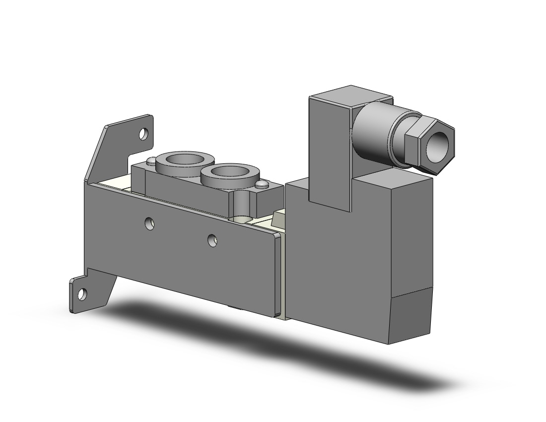 SMC SY5120-3DZD-01-F1 valve, sgl sol, body pt din, SY5000 SOL/VALVE, RUBBER SEAL***