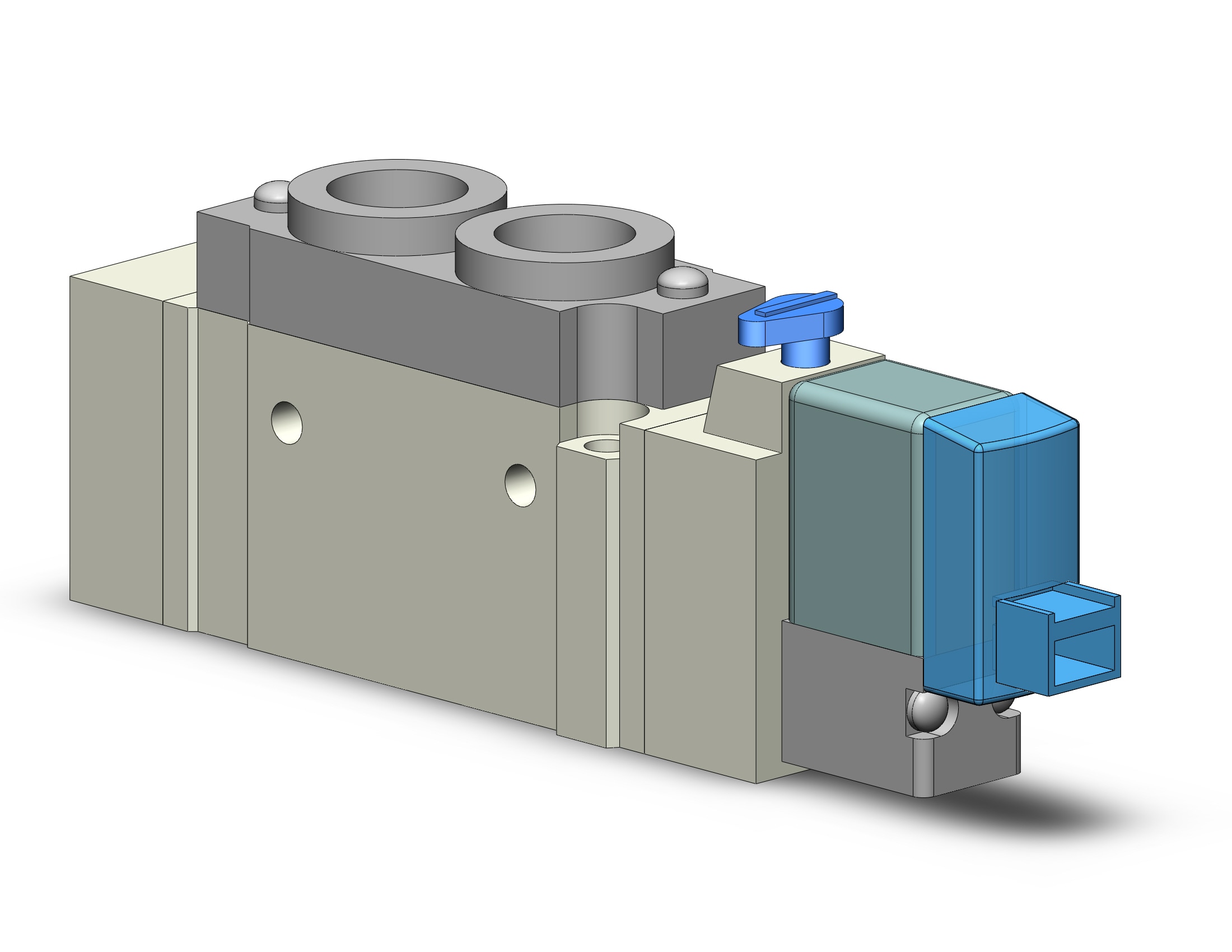 SMC SY5120-4LOZE-01 valve, sgl sol, body pt (ac), SY5000 SOL/VALVE, RUBBER SEAL***