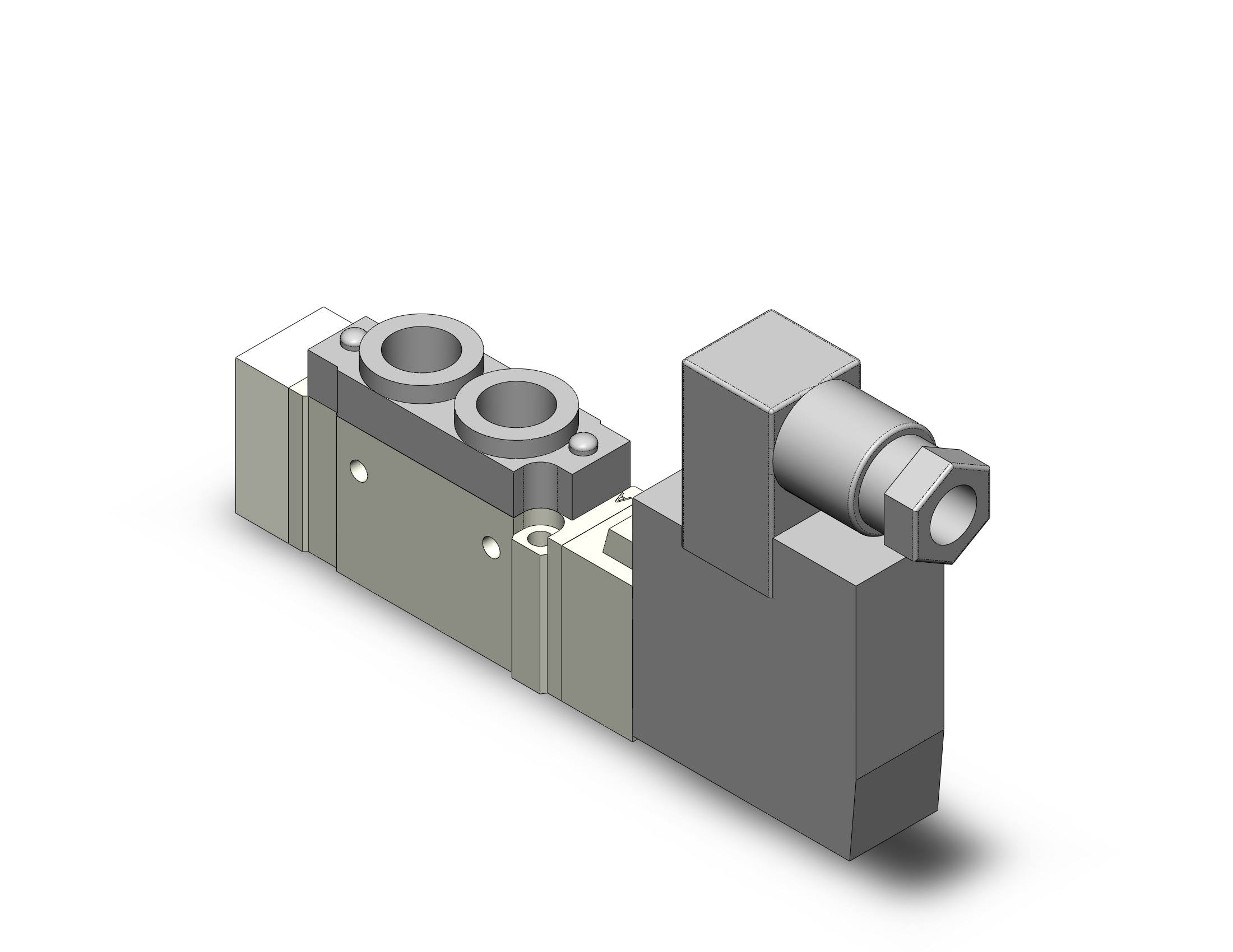 SMC SY5120-5D-01N valve, sgl sol, body pt, din, SY5000 SOL/VALVE, RUBBER SEAL