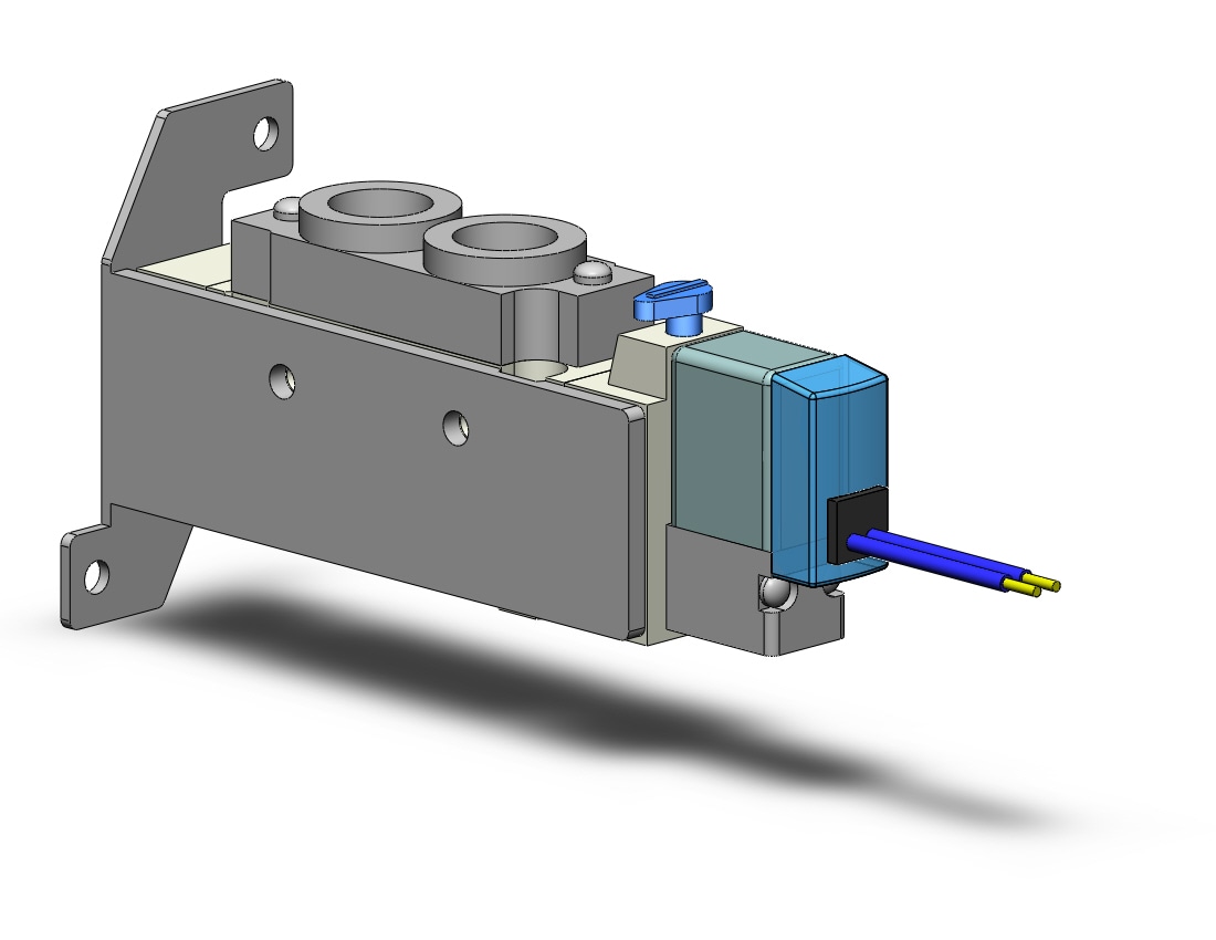 SMC SY5120-5GSE-01-F1 valve, sgl sol, body pt (dc), SY5000 SOL/VALVE, RUBBER SEAL