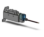 SMC SY5120-5LS-01N-F1 valve, sgl sol, body pt (dc), SY5000 SOL/VALVE, RUBBER SEAL