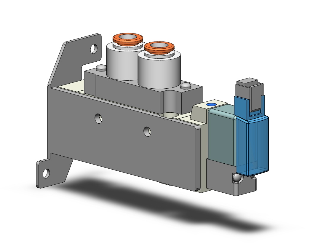 SMC SY5120-5MNU-C6-F1 valve, sgl sol, body pt (dc), SY5000 SOL/VALVE, RUBBER SEAL***