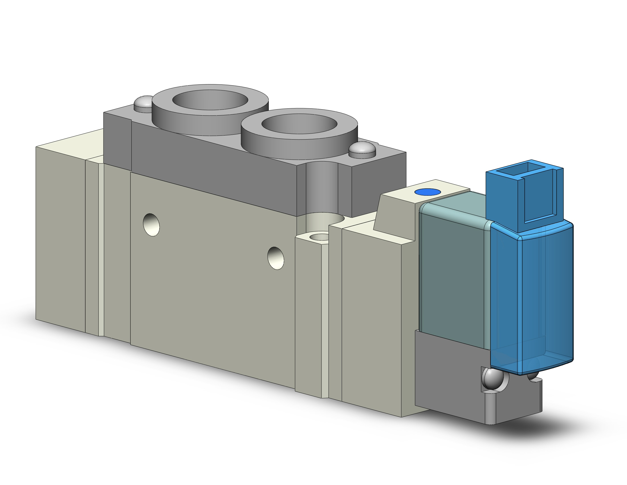 SMC SY5120-5MOZ-01F valve, sgl sol, body pt (dc), SY5000 SOL/VALVE, RUBBER SEAL