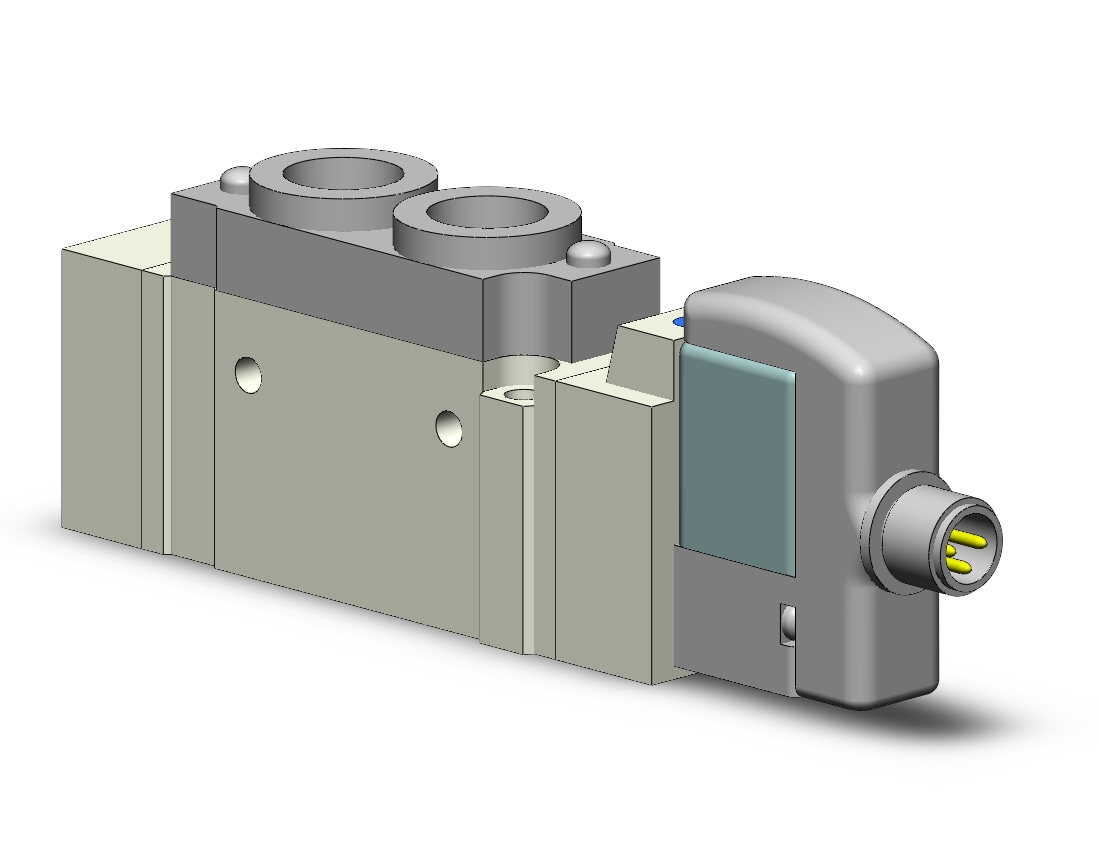 SMC SY5120-5WO-01F valve, sgl sol, body pt, SY5000 SOL/VALVE, RUBBER SEAL***