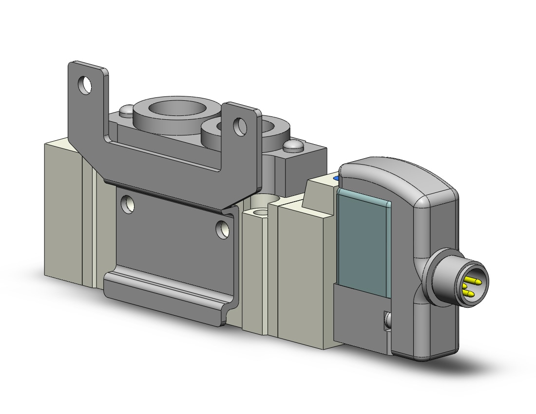 SMC SY5120-5WO-01N-F2 valve, sgl sol, body pt, SY5000 SOL/VALVE, RUBBER SEAL