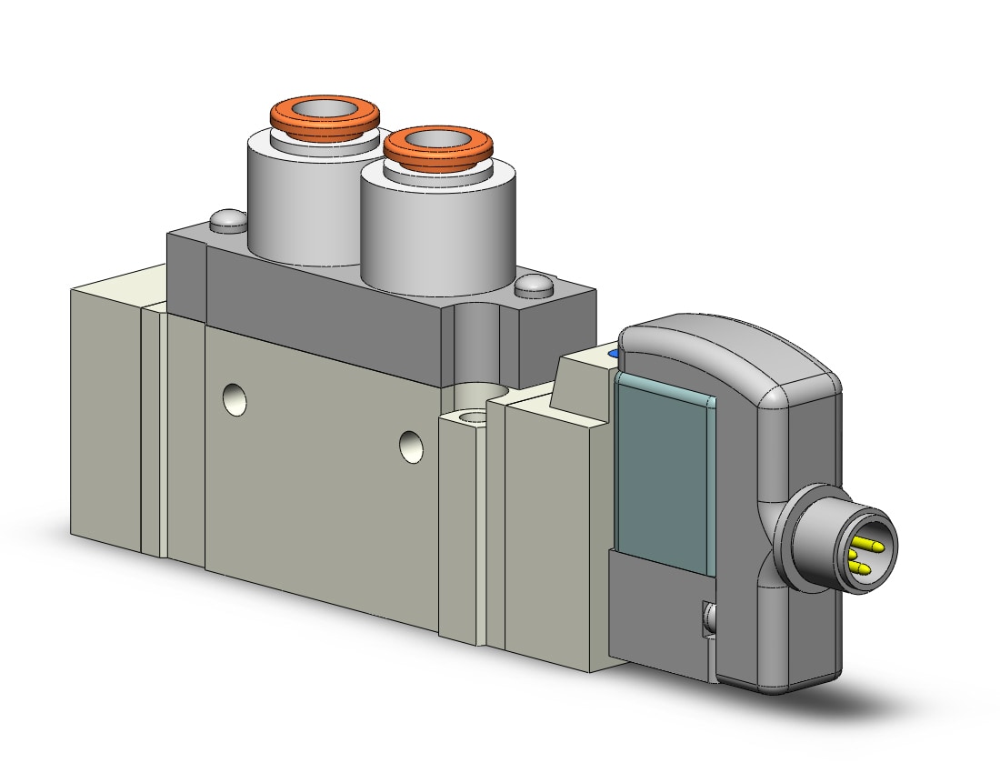 SMC SY5120-5WO-C6 valve, sgl sol, body pt, SY5000 SOL/VALVE, RUBBER SEAL***