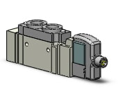 SMC SY5120-5WOU-01F valve, sgl sol, body pt, SY5000 SOL/VALVE, RUBBER SEAL***