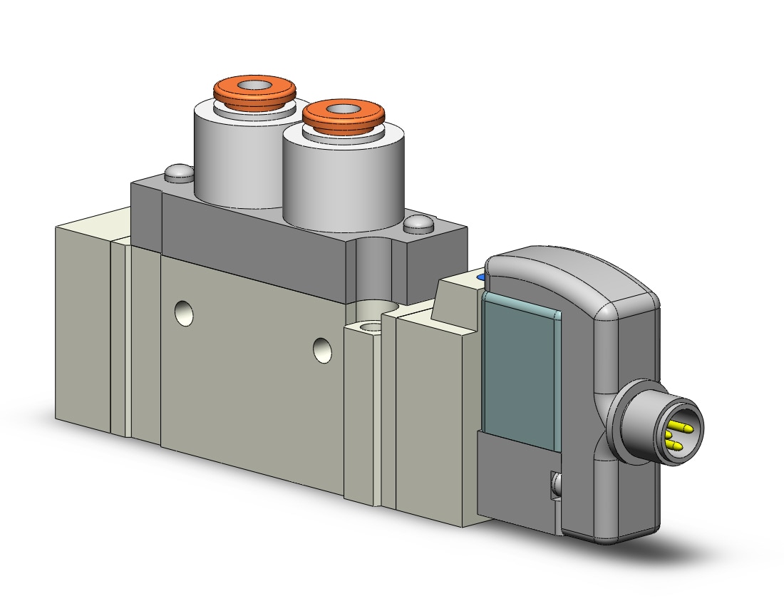 SMC SY5120-5WOZ-C4 valve, sgl sol, body pt, SY5000 SOL/VALVE, RUBBER SEAL