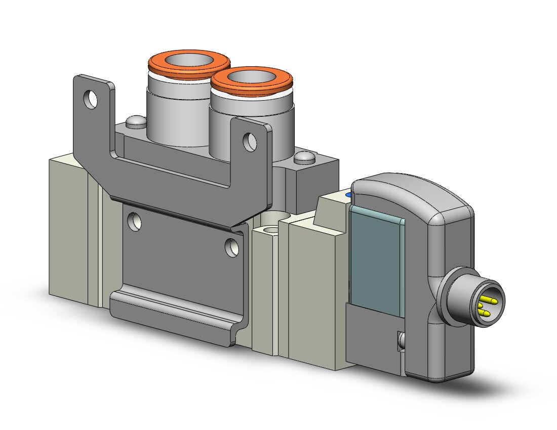 SMC SY5120-5WOZ-N9T-F2 valve, sgl sol, body pt, SY5000 SOL/VALVE, RUBBER SEAL***