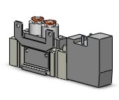 SMC SY5120-5YOS-C6-F2 valve, sgl sol, body pt, SY5000 SOL/VALVE, RUBBER SEAL***