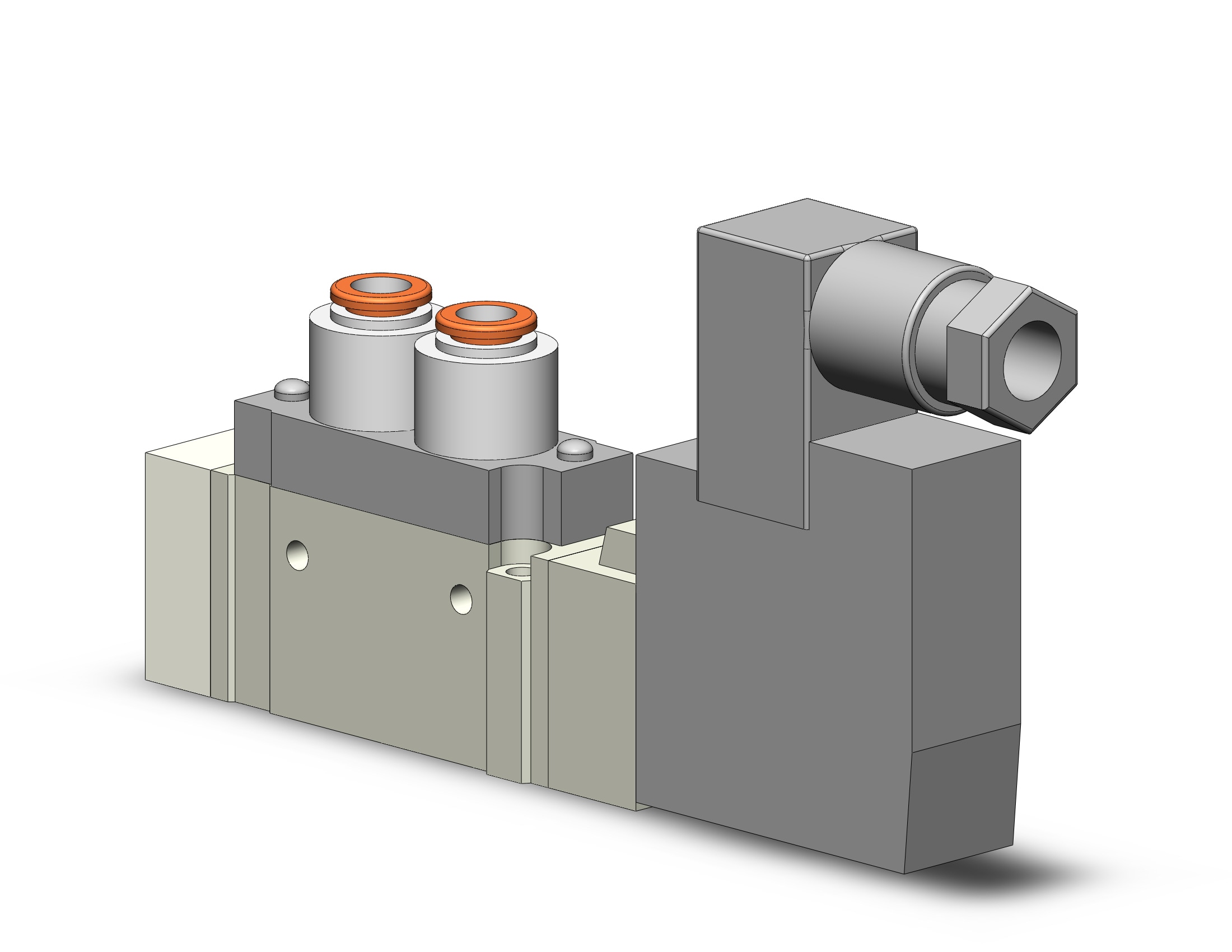 SMC SY5120-6DZ-C6 valve, sgl sol, body pt, din, SY5000 SOL/VALVE, RUBBER SEAL