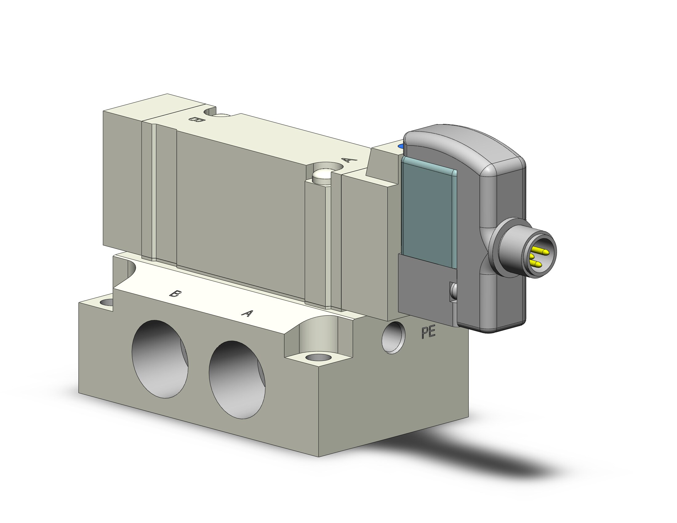 SMC SY5140R-5WO-02N 5 port solenoid valve, 4/5 PORT SOLENOID VALVE