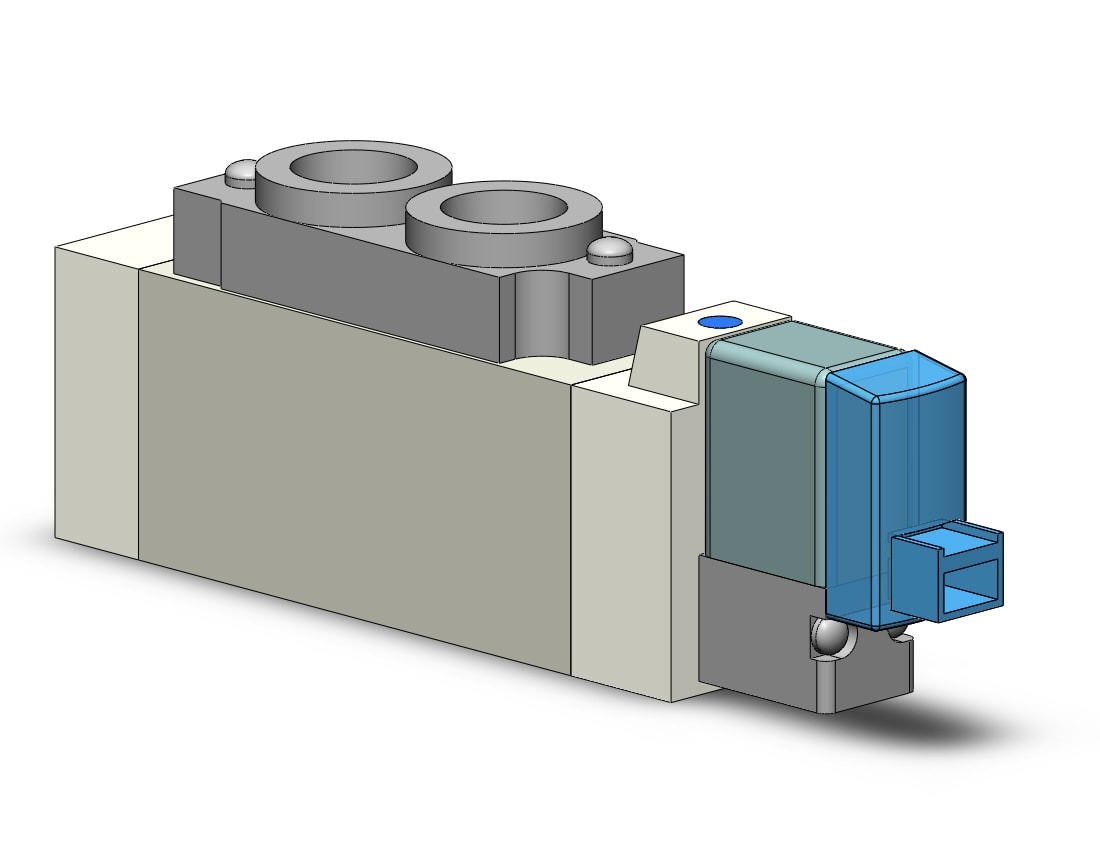 SMC SY5160-5LOU-01F valve, sgl sol, cassette (dc), SY5000 SOL/VALVE, RUBBER SEAL***