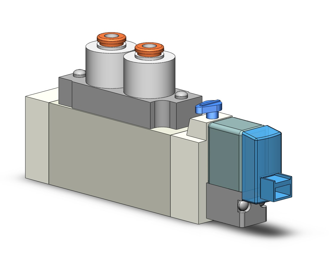 SMC SY5160-5LOZE-N3 valve, sgl sol, cassette (dc), SY5000 SOL/VALVE, RUBBER SEAL***