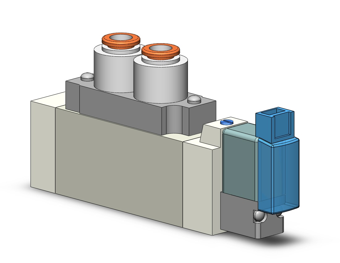 SMC SY5160-5MOZD-C6 valve, sgl sol, cassette (dc), SY5000 SOL/VALVE, RUBBER SEAL***