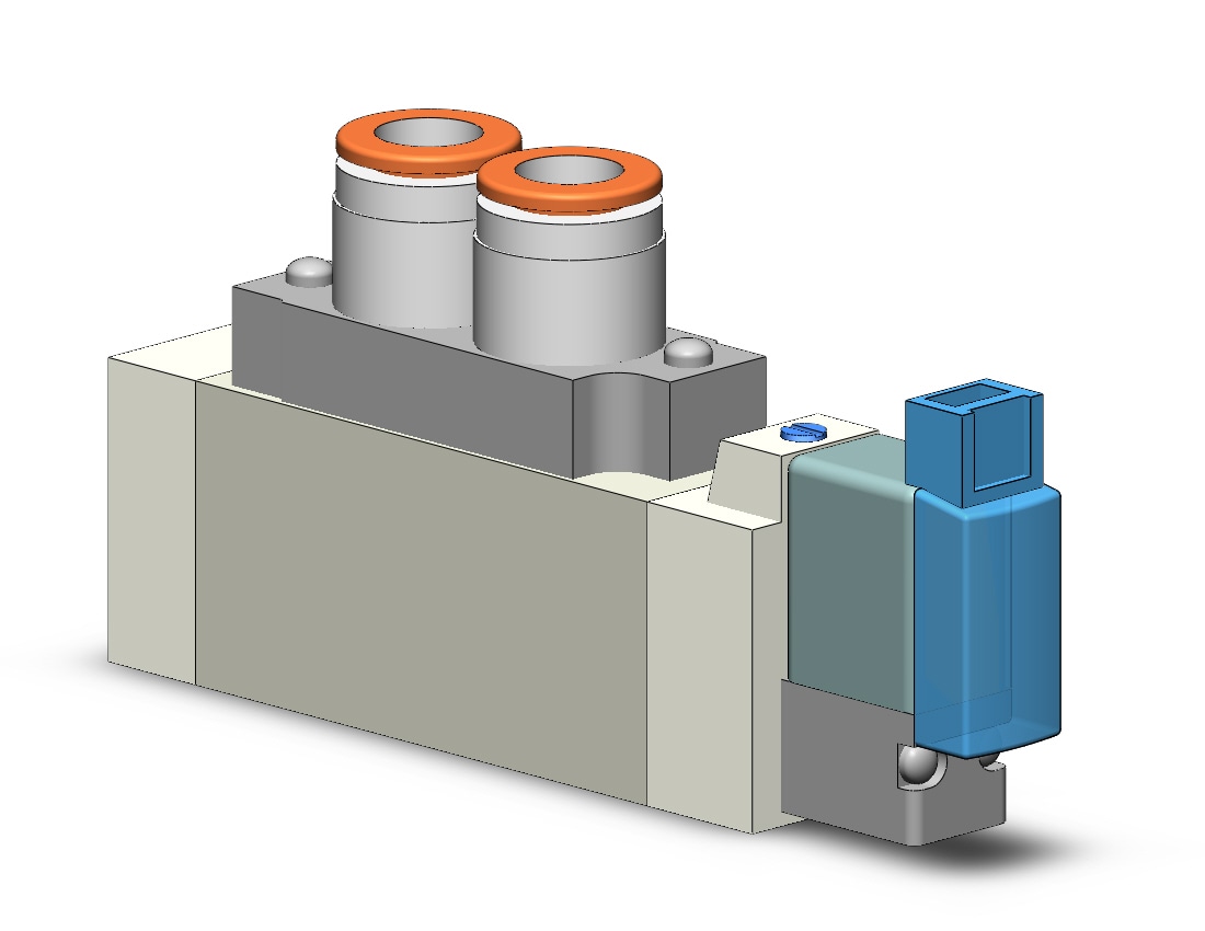 SMC SY5160-5MOZD-C8 valve, sgl sol, cassette (dc), SY5000 SOL/VALVE, RUBBER SEAL