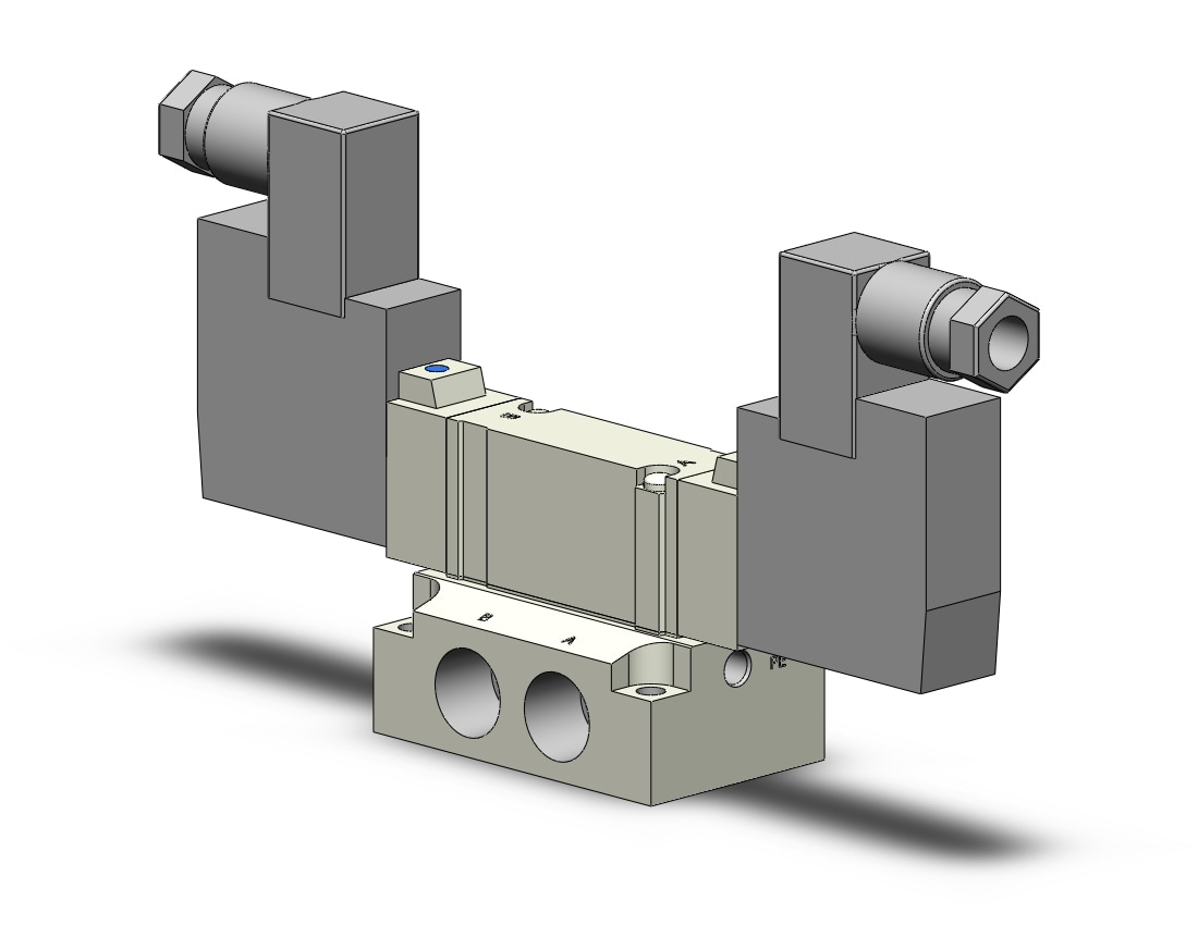 SMC SY5240-3D-02 valve, dbl sol, base mt, din, SY5000 SOL/VALVE, RUBBER SEAL