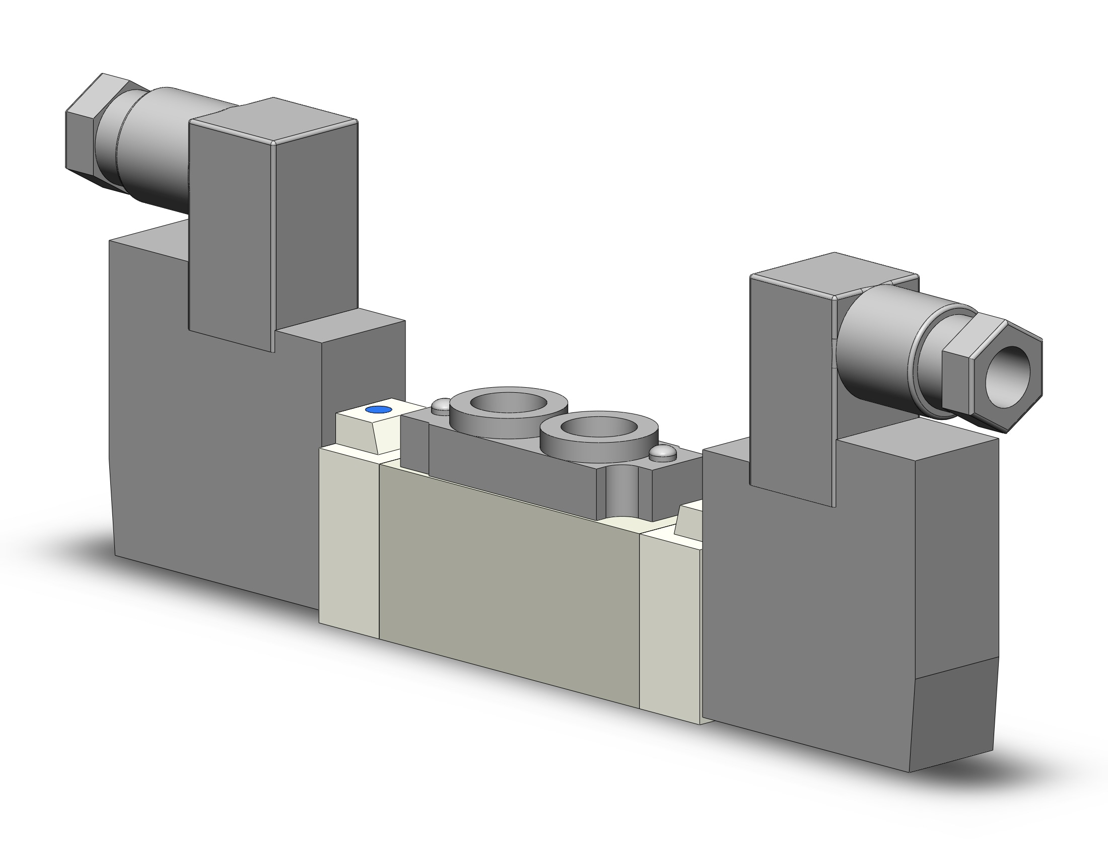 SMC SY5260-2DZ-01T valve, dbl sol, cassette (ac), SY5000 SOL/VALVE, RUBBER SEAL