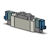 SMC SY5260-5LOU-01F valve, dbl sol, cassette (dc), SY5000 SOL/VALVE, RUBBER SEAL