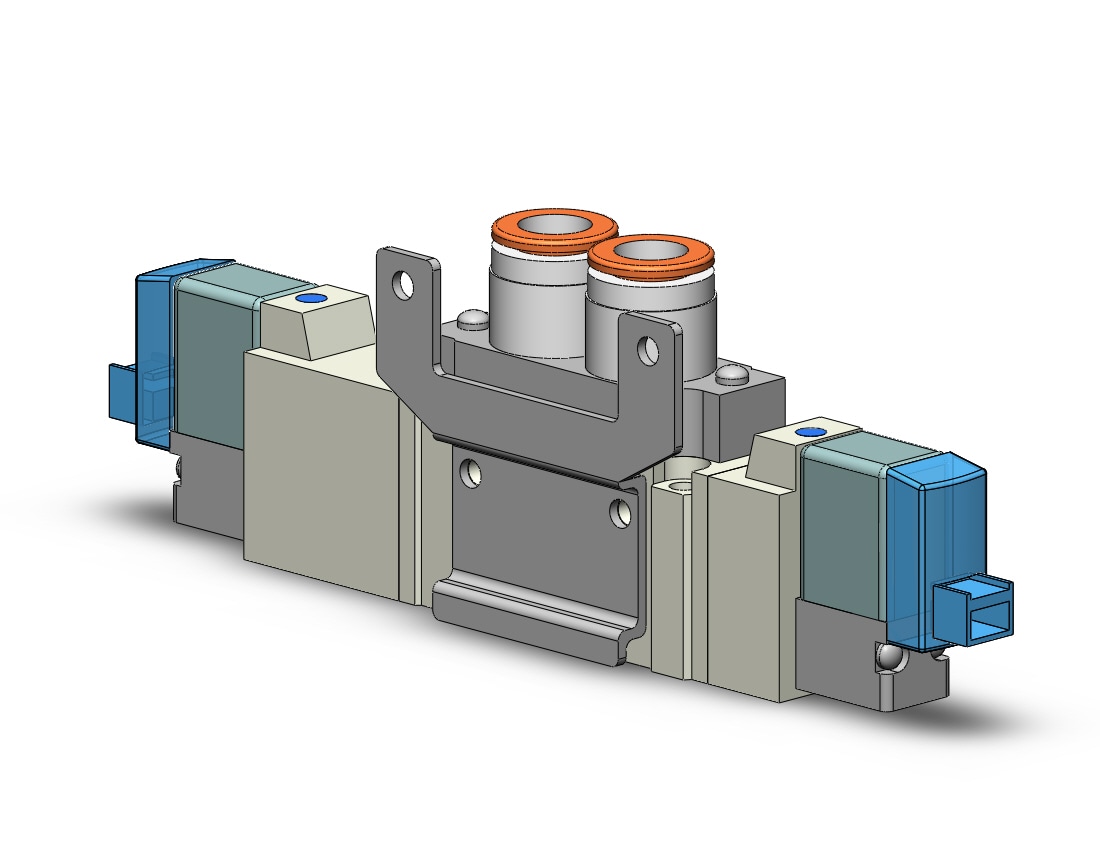 SMC SY5320-5LOZ-C8-F2 valve, dbl sol, body pt (dc), SY5000 S