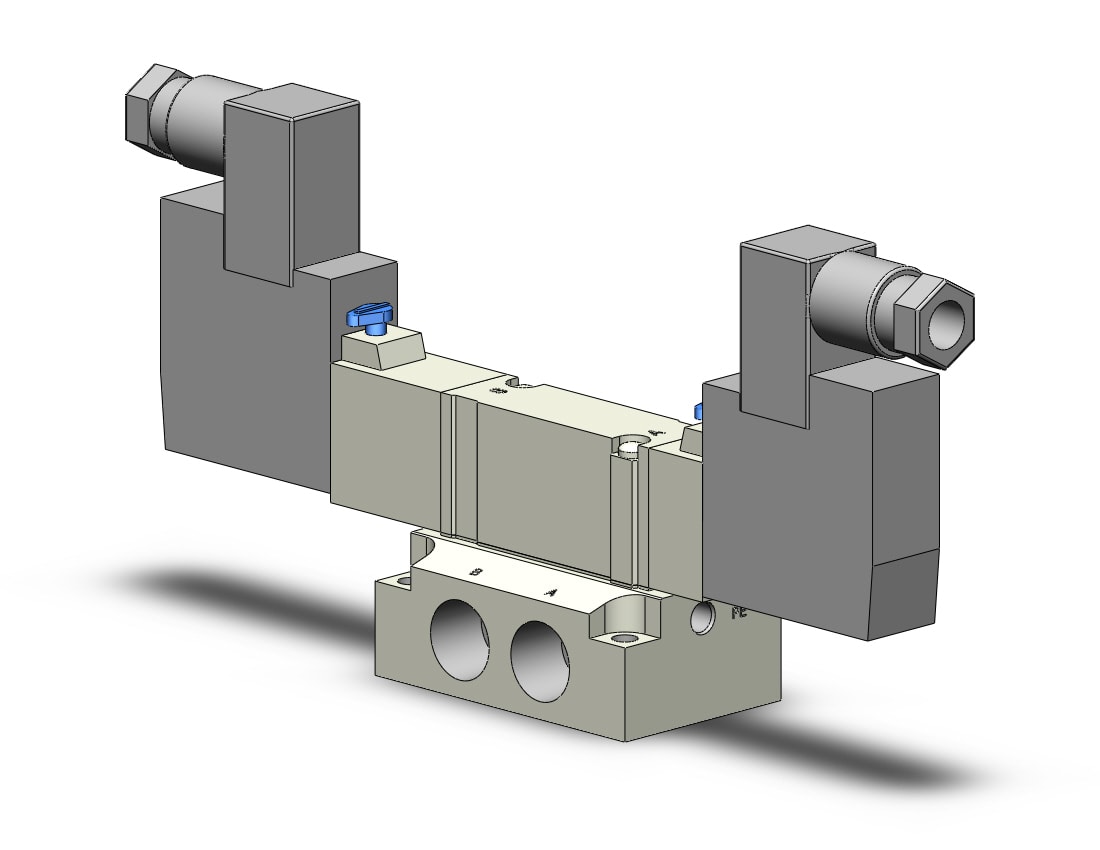 SMC SY5340-5DZE-02N valve, dbl sol, base mt, din, SY5000 SOL/VALVE, RUBBER SEAL