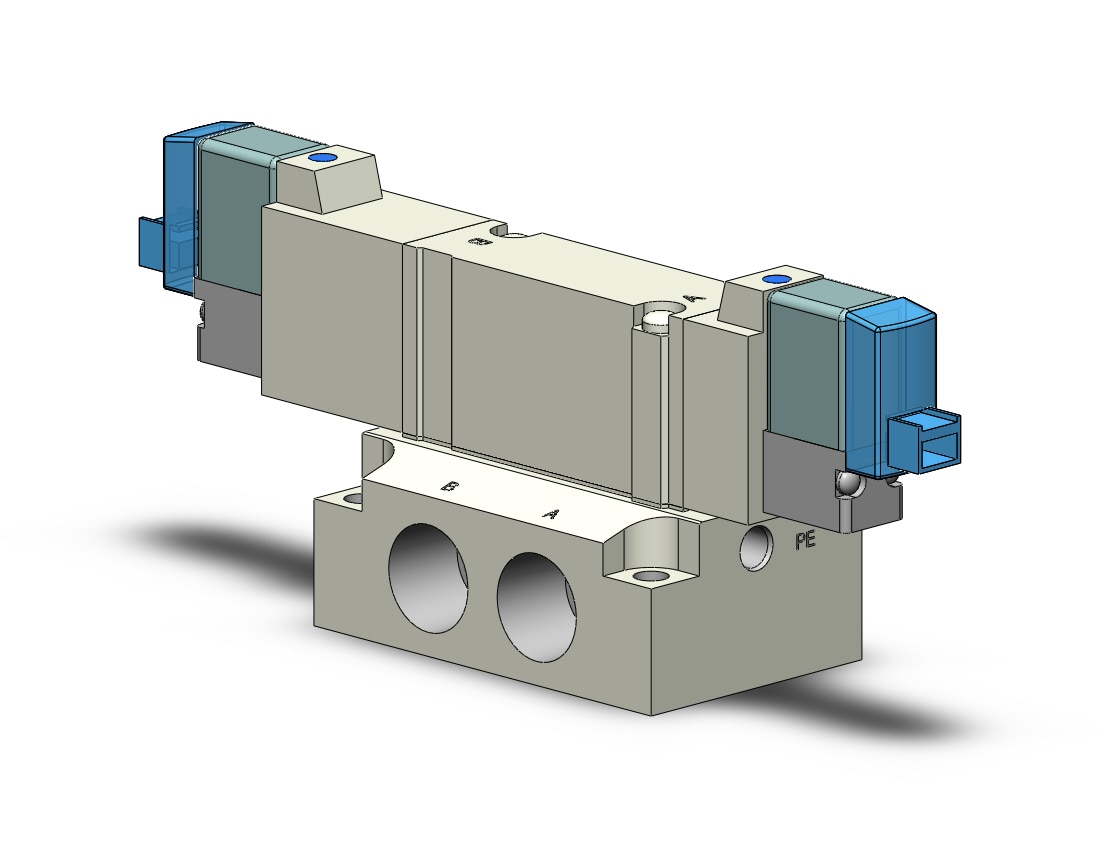 SMC SY5340R-5LO-02N valve, dbl sol, base mt (dc), SY5000 SOL/VALVE, RUBBER SEAL