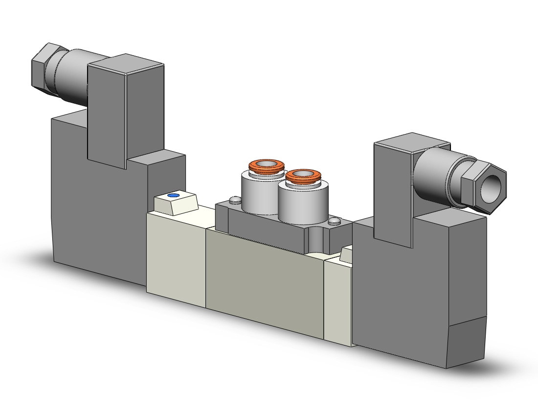 SMC SY5460-5D-C6 valve, dbl sol, cassette (dc), SY5000 SOL/VALVE, RUBBER SEAL