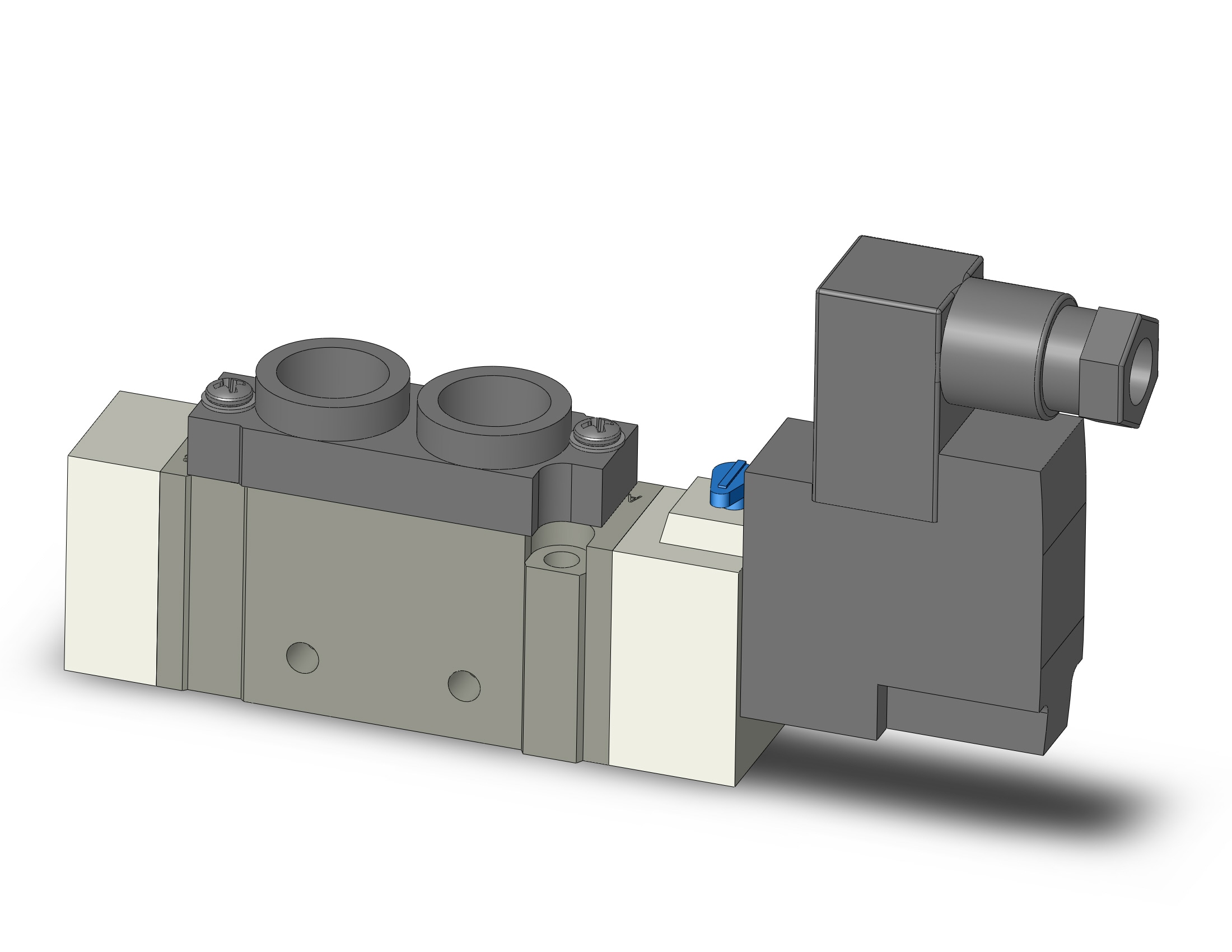 SMC SY7120-3DE-02T valve, sgl sol, body pt, din, SY7000 SOL/VALVE, RUBBER SEAL