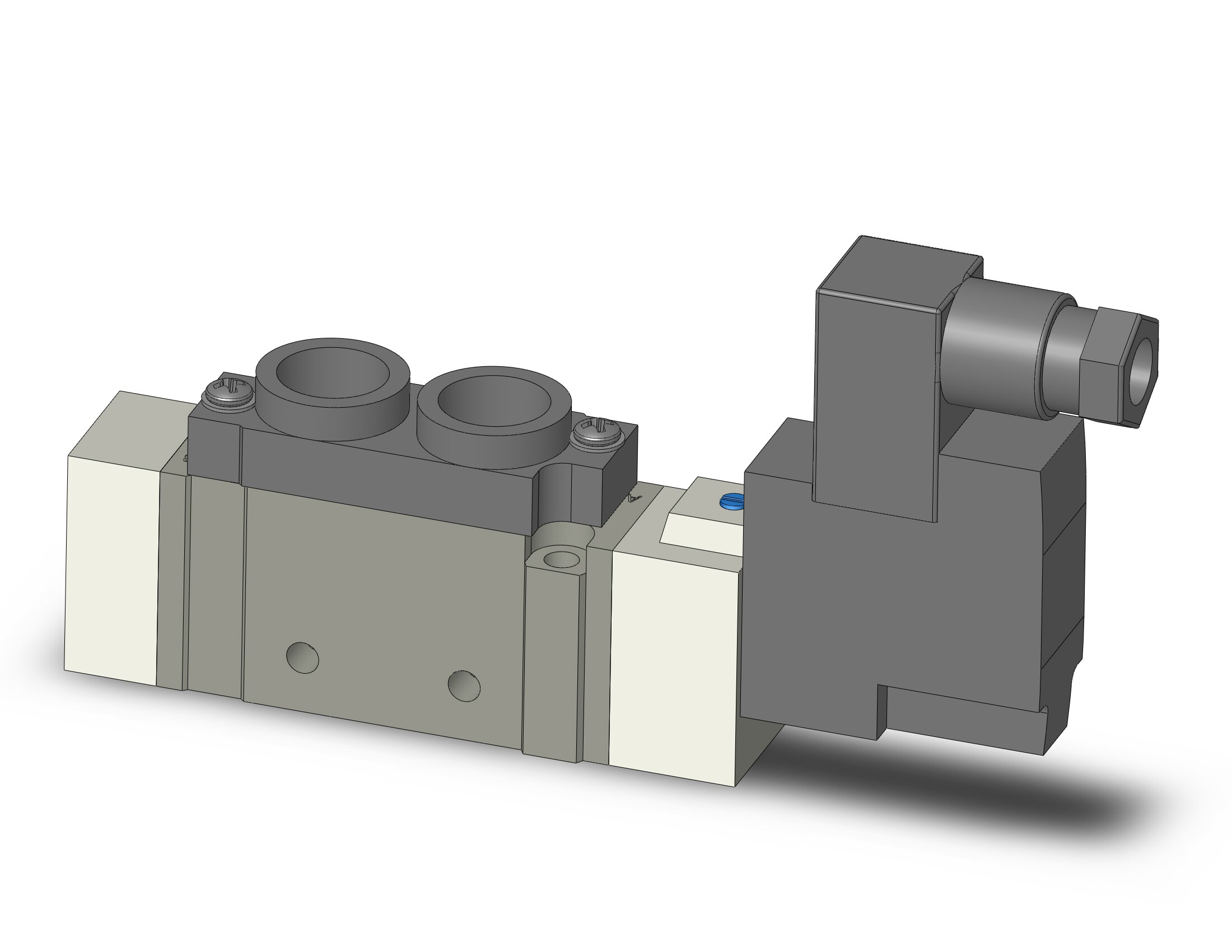 SMC SY7120-4DZD-02T valve, sgl sol, body pt, din, SY7000 SOL/VALVE, RUBBER SEAL