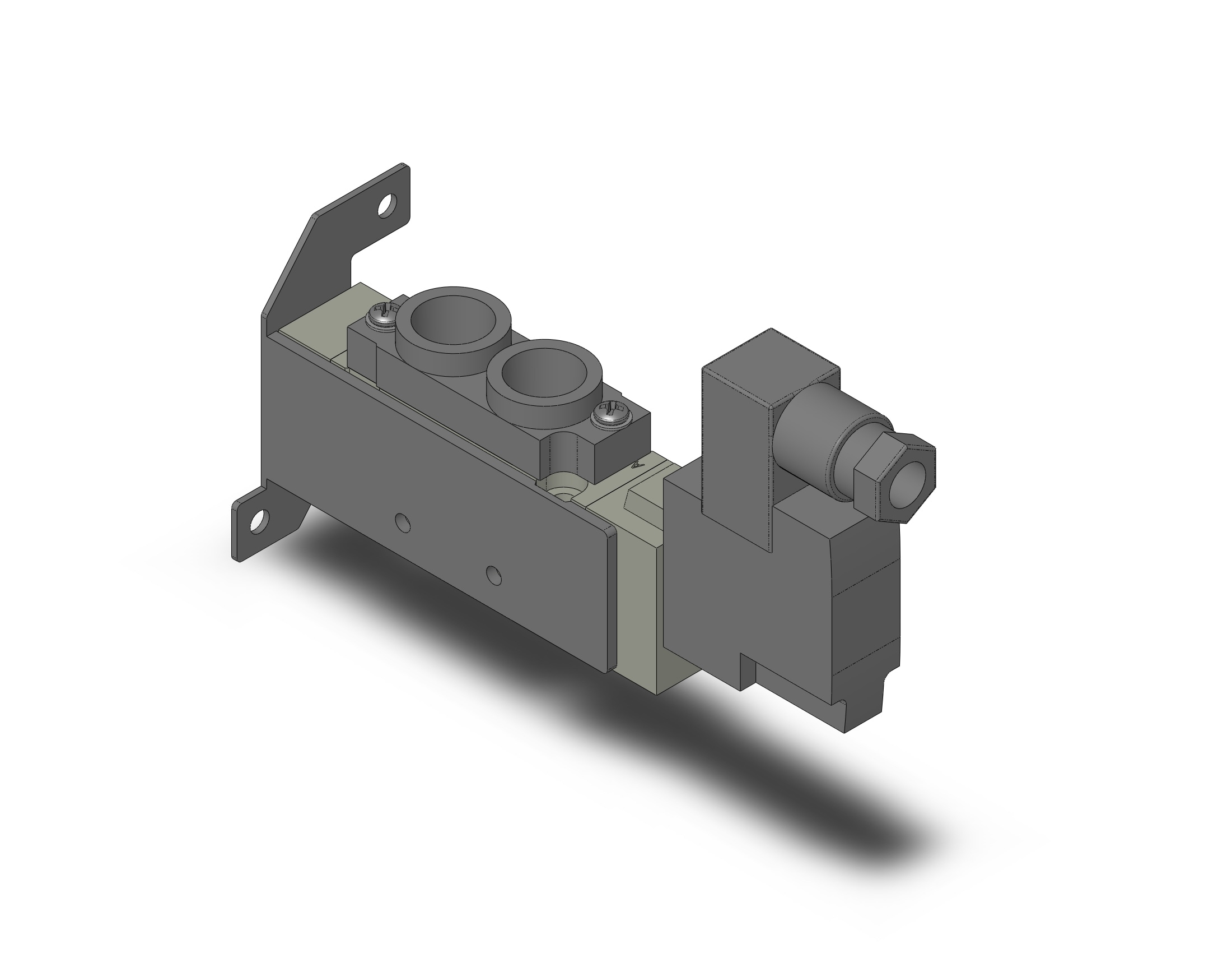 SMC SY7120-5DZ-02F-F1 valve, sgl sol, body pt, din, SY7000 SOL/VALVE, RUBBER SEAL***