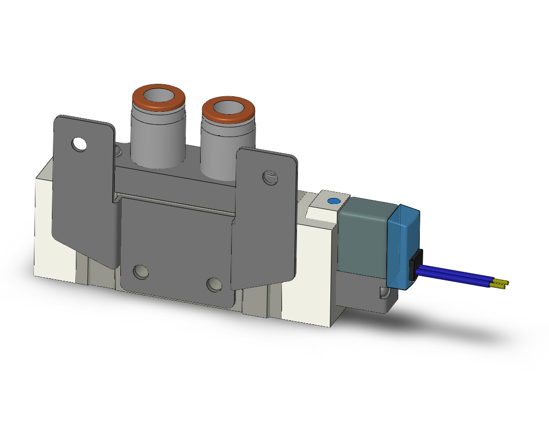 SMC SY7120-5G-C8-F2 valve, sgl sol, body pt (dc), SY7000 SOL/VALVE, RUBBER SEAL***