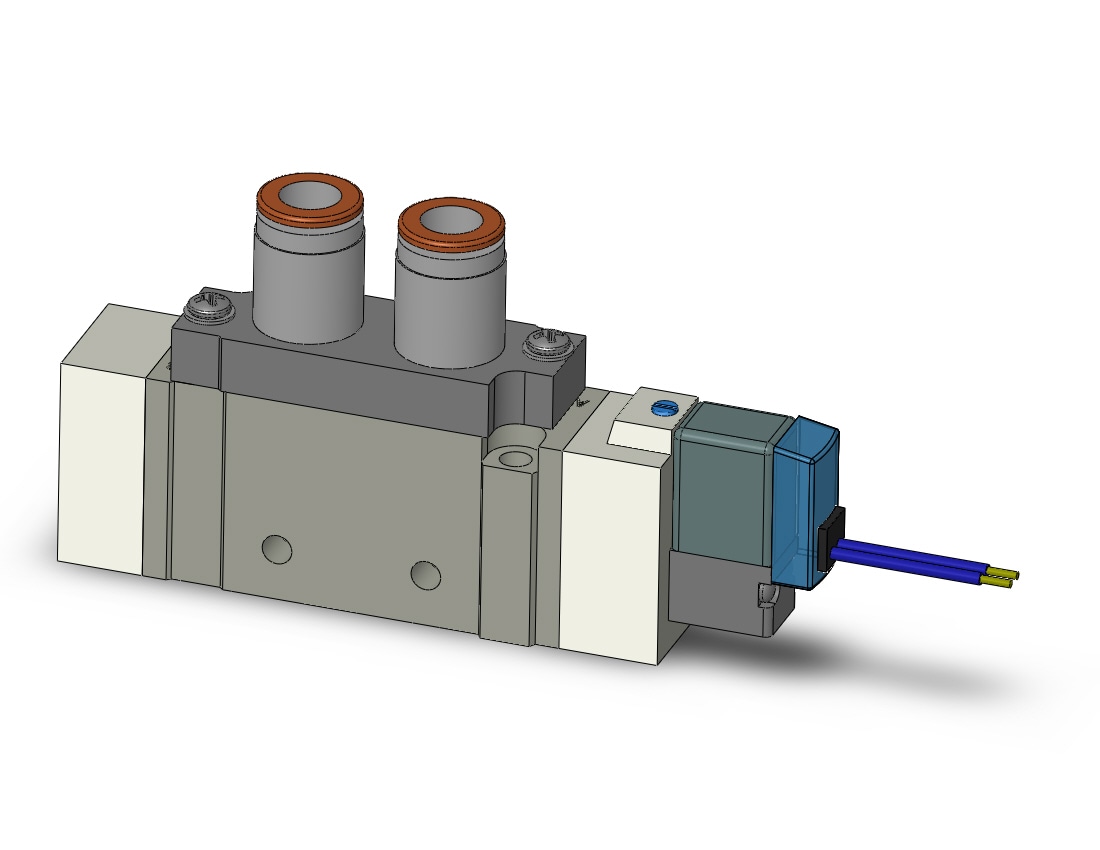 SMC SY7120-5GD-C8 valve, sgl sol, body pt (dc), SY7000 SOL/VALVE, RUBBER SEAL