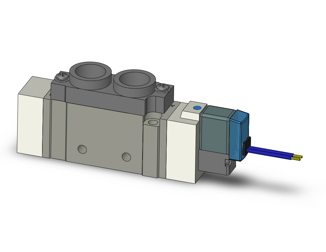 SMC SY7120-5GU-02N valve, sgl sol, body pt (dc), SY7000 SOL/VALVE, RUBBER SEAL